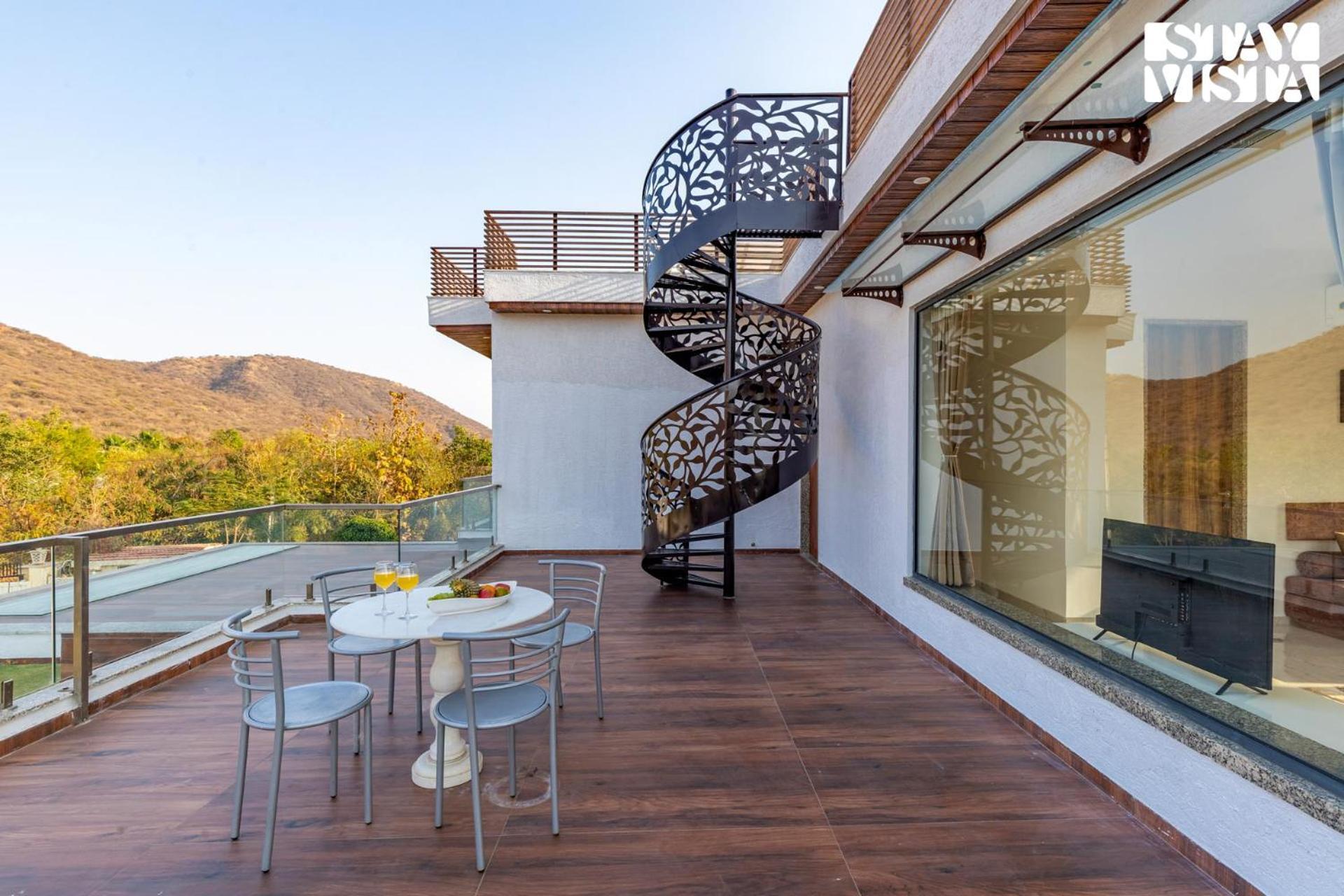 אודייפור Stayvista'S Bella Dream - Mountain-View With Outdoor Pool, Lawn Featuring A Gazebo & Indoor Games מראה חיצוני תמונה